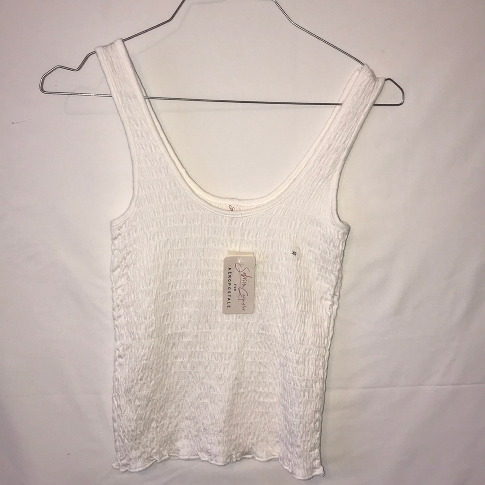 White tank top